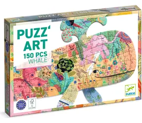 DJECO Obrysové puzzle Veľryba