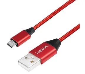 LogiLink USB-A - Micro-USB červená
