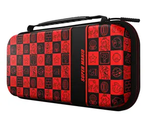 PDP Travel Case PLUS GLOW Mario Icon čierno-červená