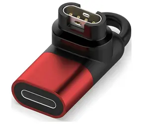MajesticLine adaptér Lightning pre nabíjanie hodiniek Garmin červený