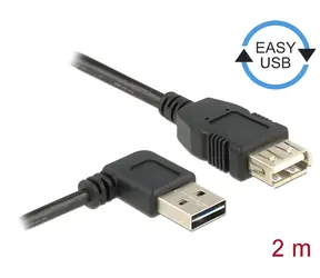 DeLock Easy-USB 2.0 A čierna