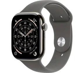 Apple Watch Series 11 GPS+Cellular 46mm Titanové telo - Skálovo šedý športový remienok M/L