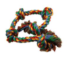 Dog Fantasy Hračka - uzol farebný 5 knôtov 95cm