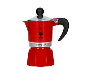 Bialetti RAINBOW kanvička na 1 šálku 50 ml červená