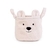 Childhome Kôš na hračky Teddy Off White 25x20x20 cm