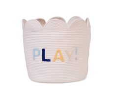 Childhome Kôš na hračky Kvetina Off White 35x35x35 cm