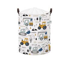 Sipo Kôš na hračky so šnúrkou, skladací bavlnený