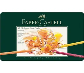 Faber-Castell Polychromos - Pastelky šesťhranné - 36 ks