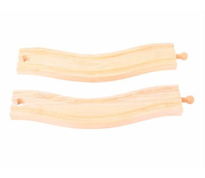 Bigjigs Rail Oblúkové koľaje 22cm 2ks