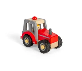 Bigjigs Toys Traktor červený