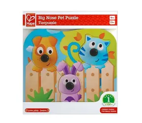 Hape Puzzle s úchytkami - Domáce zvieratká