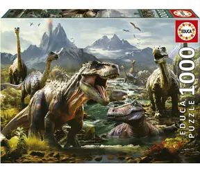 Educa Puzzle Zúriví dinosaury