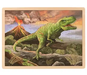 GOKI Drevené puzzle T-Rex