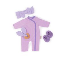 LullaBaby Dupačky pre bábiku fialové s doplnkami