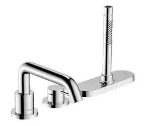 Hansgrohe Tecturis S - Batéria na okraj vane | 3-otvorová inštalácia | Sbox | chróm