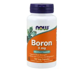 Bór 3 mg - NOW Foods (100 kaps.)