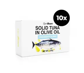 Tuniak v olivovom oleji - GymBeam (10 x 120 g)
