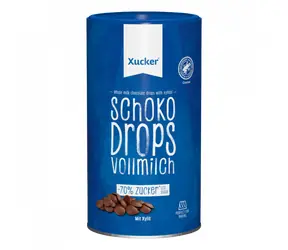 Celé mliečne čokoládové kvapky - Xucker (750 g)