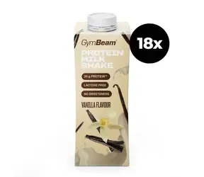 25g Proteín Milkshake - GymBeam (vanilka, 18 x 250 ml)