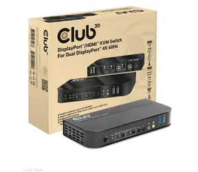CLUB3D CSV-7210 sieťový prepínač - switch čierna