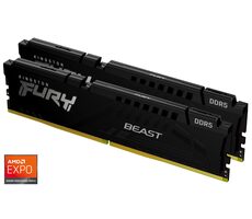 Kingston Fury Beast Black 32GB (2x16GB) DDR5 5600MHz EXPO/CL36/DIMM/On-Die ECC/XMP 3.0/EXPO 1.0/1.25V