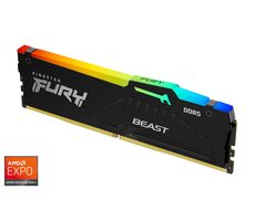 Kingston Fury Beast RGB 16GB (1x16GB) DDR5 5600MHz EXPO/CL36/DIMM/On-Die ECC/XMP 3.0/EXPO 1.0/RGB/1.25V