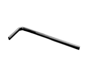 Barrow Medená pevná trubica 16/14 dĺžky 630mm - koleno 90 ° čierna