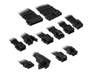 Kolink Predlžovacia sada opletených káblov Core Pro Braided Cable Extension Kit 12V-2x6 Typ 1 čierna