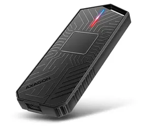 Axagon EEM2-GAM, USB-C 10Gbps - NVMe & SATA SSD GAME M.2 box, bezskrutkový
