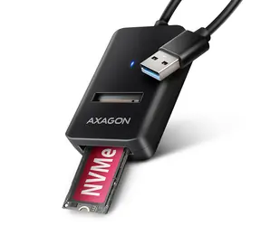 Axagon ADM2-AM USB-A 10Gbps - M.2 NVMe & SATA SSD adaptér, kábel USB-A 10cm