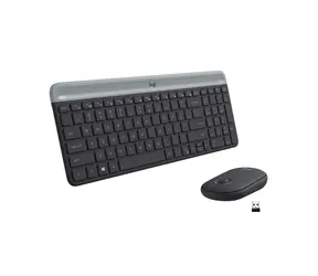 Logitech Slim Wireless Combo MK470 DE čierna