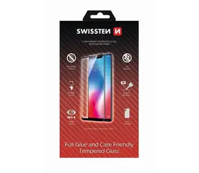 SWISSTEN FULL GLUE COLOR FRAME CASE FRIENDLY sklo pre SAMSUNG A202 GALAXY A20e čierna