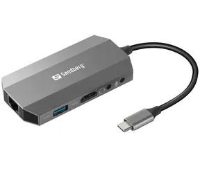 Sandberg USB-C 6-in1 dokovacia stanica