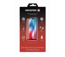 Swissten FULL GLUE COLOR FRAME CASE FRIENDLY sklo pre Apple iPhone 12 Pro Max čierna