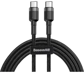 Baseus CATKLF-HG1 kábel USB-C na USB-C čierno-šedá