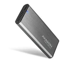 Axagon EEM2-SG2, 10Gbps USB-C - M.2 NVMe & SATA SSD kovový RAW box, bezskrutkový