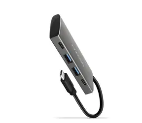 Axagon HMC-4G2, USB 10Gbps húb, porty 2x USB-A, 2x USB-C, kábel USB-C 13cm