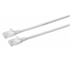 MicroConnect CAT6a U/UTP SLIM 0.5m biela