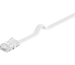 MicroConnect CAT6 U/UTP FLAT 1m biela