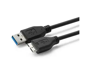 MicroConnect kábel USB3.0 A (M) - microUSB B (M) 0.5m čierna