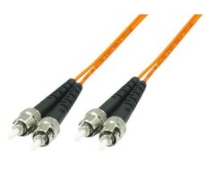 MicroConnect Optical Fibre Cable ST/ST Multimode duplex OM1 2m oranžová