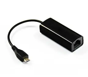 MicroConnect Adaptér micro USB (M) - RJ-45 (F) čierna