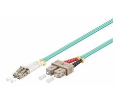 MicroConnect Optical Fibre Cable LC/SC Multimode duplex OM3 10m modrá