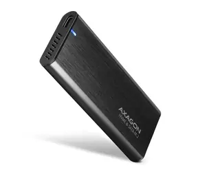Axagon EEM2-SB2, USB-C 10Gbps - M.2 NVMe & SATA SSD kovový RAW box, bezskrutkový, čierny