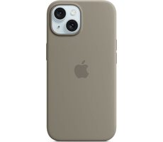 Apple Silikónový kryt s MagSafe pre iPhone 15 ílovo šedá