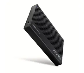 Axagon EE25-GTR, USB-C 10Gbps - SATA 6G 2.5" RIBBED box, čierny