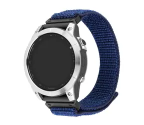 FIXED Nylonový remienok Nylon Sporty Strap pre Garmin QuickFit 22mm tmavomodrý