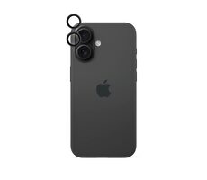 Epico Aluminium Lens Protector ochranné sklo fotoaparátu pre Apple iPhone 16/16 PLUS čierna