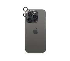 Epico Aluminium Lens Protector ochranné sklo fotoaparátu pre Apple iPhone 16 Pro & Pro Max čierna