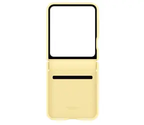 Samsung Ochranný kryt z vegánskej kože pre Samsung Galaxy Z Flip 6 žltá